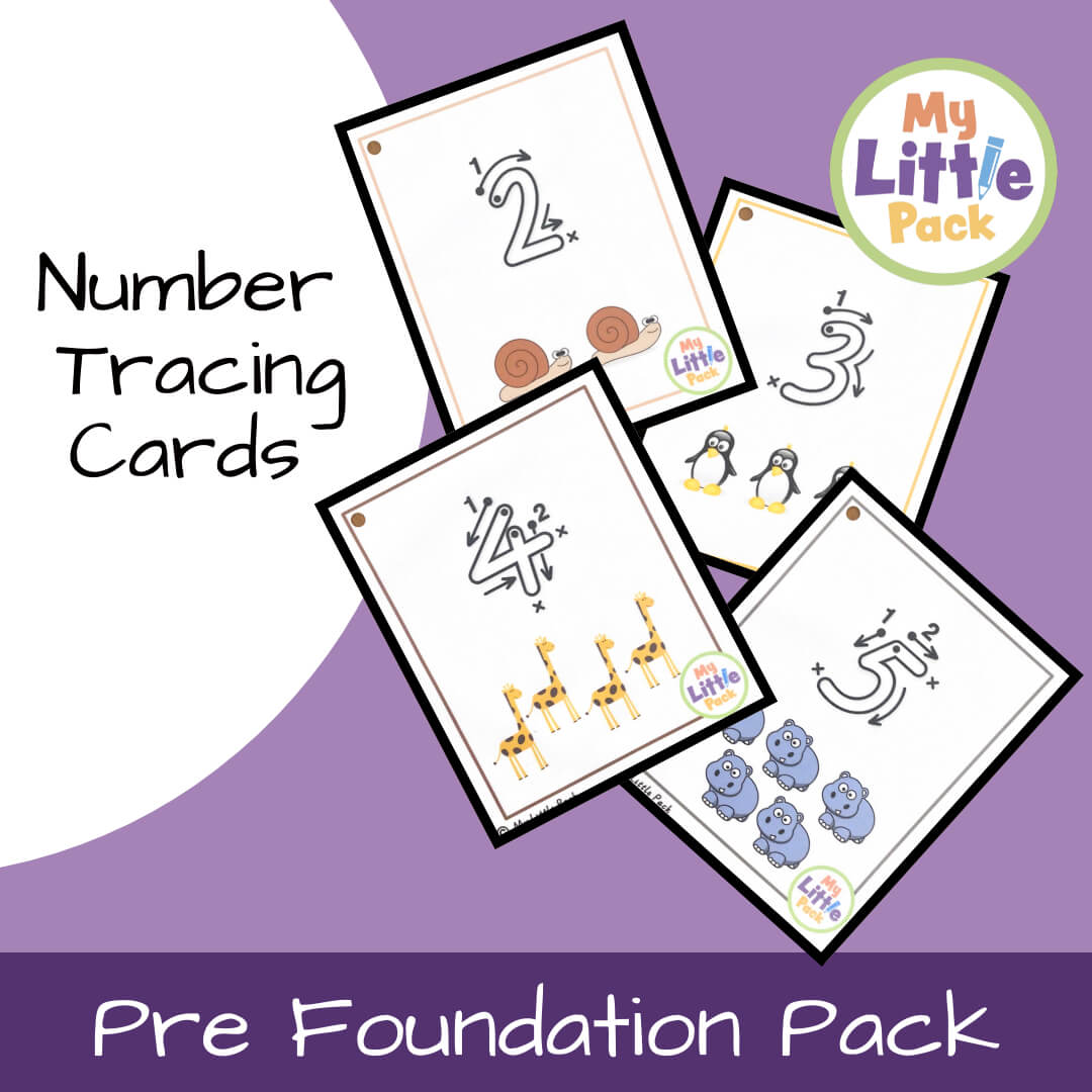 Number Tracing Cards