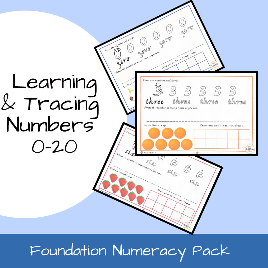 Learning & Tracing Numbers 0 -20 Booklet